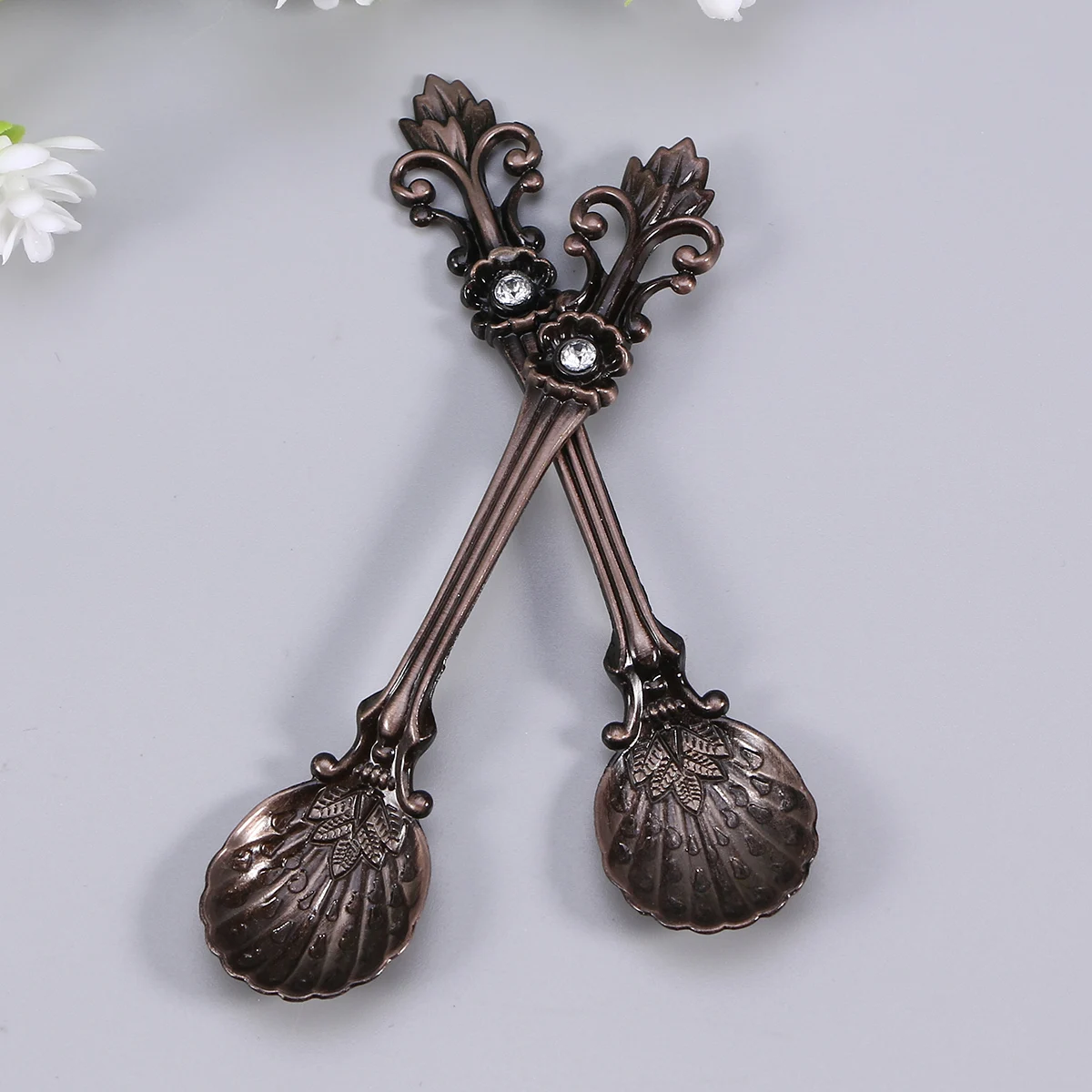 

8 Pcs Retro Coffee Spoon Vintage Accessories Spoons for Dessert Stirring Sugar Decorative Stirrers Heritage