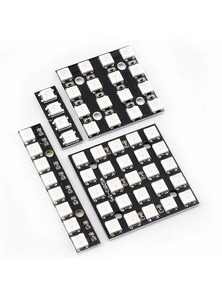 NEUE WS2812 LED 5050 RGB 8x8 LED-Matrix für Arduino Marke WS2812B 8*8 4 16 25 64-Bit Vollfarbige 5050 RGB LED-Lampen-Panel-Leuchte – Detail 2
