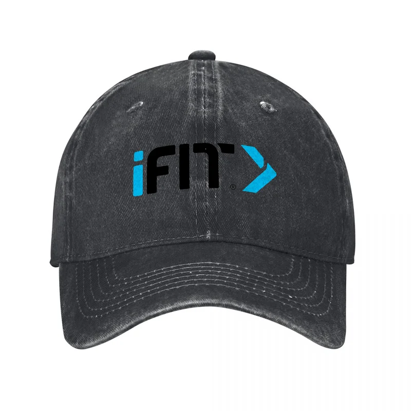 Gorra de béisbol de lona lavada con logotipo iFIT, unisex, ajustable, estilo deportivo, informal, para exteriores, para hombres y mujeres