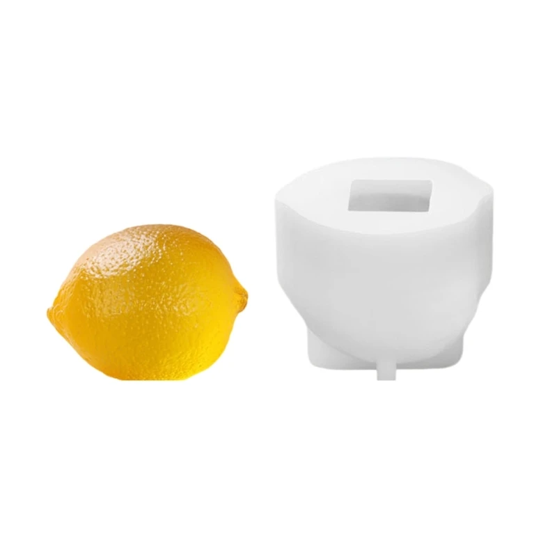 3D Lemon Fruit Silicone Mould for Candle Soap Making Fruit Lemon Silicone Molds for Epoxy Resin Craft