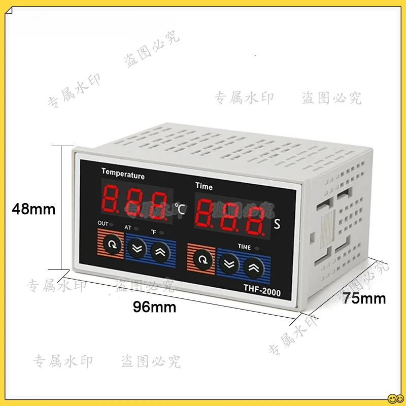 Time and Temperature Integration Control Instrument Relay SSR THF-2000 AC85-AC265V 50Hz Digital Display PID Controller K-type