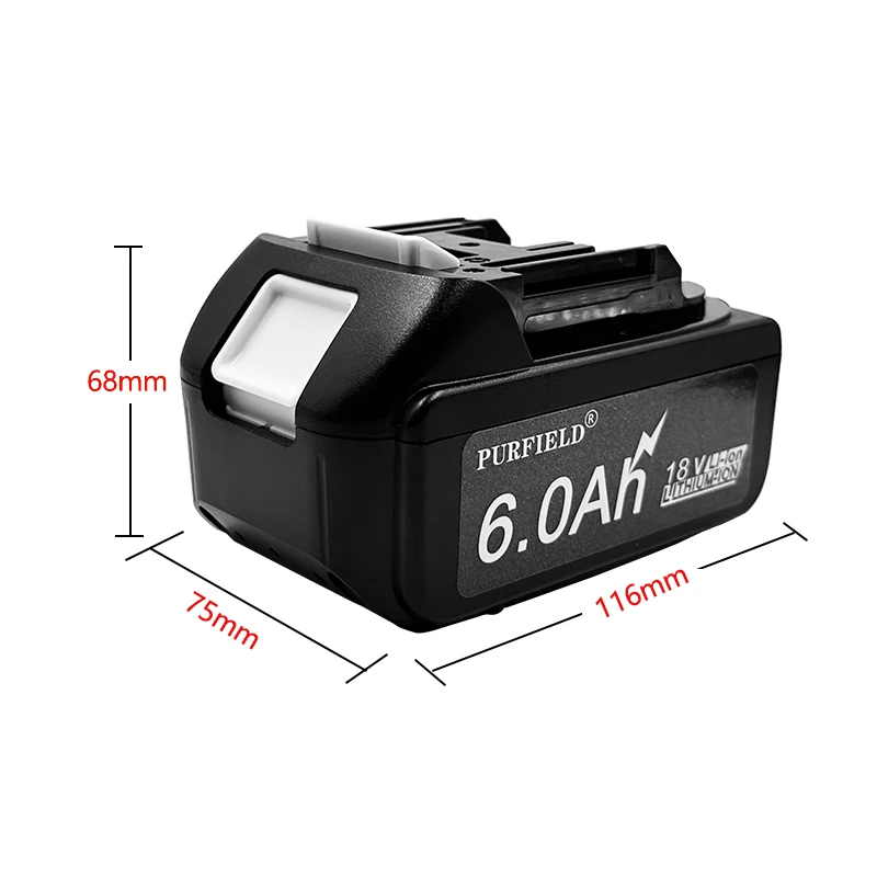 18V 6.0Ah Battery BL1850 BL1860B BL1860 BL1840 LXT Lithium‑Ion For Makita 18V Power Tools BL1840B BL1830 194205-3 LXT-400