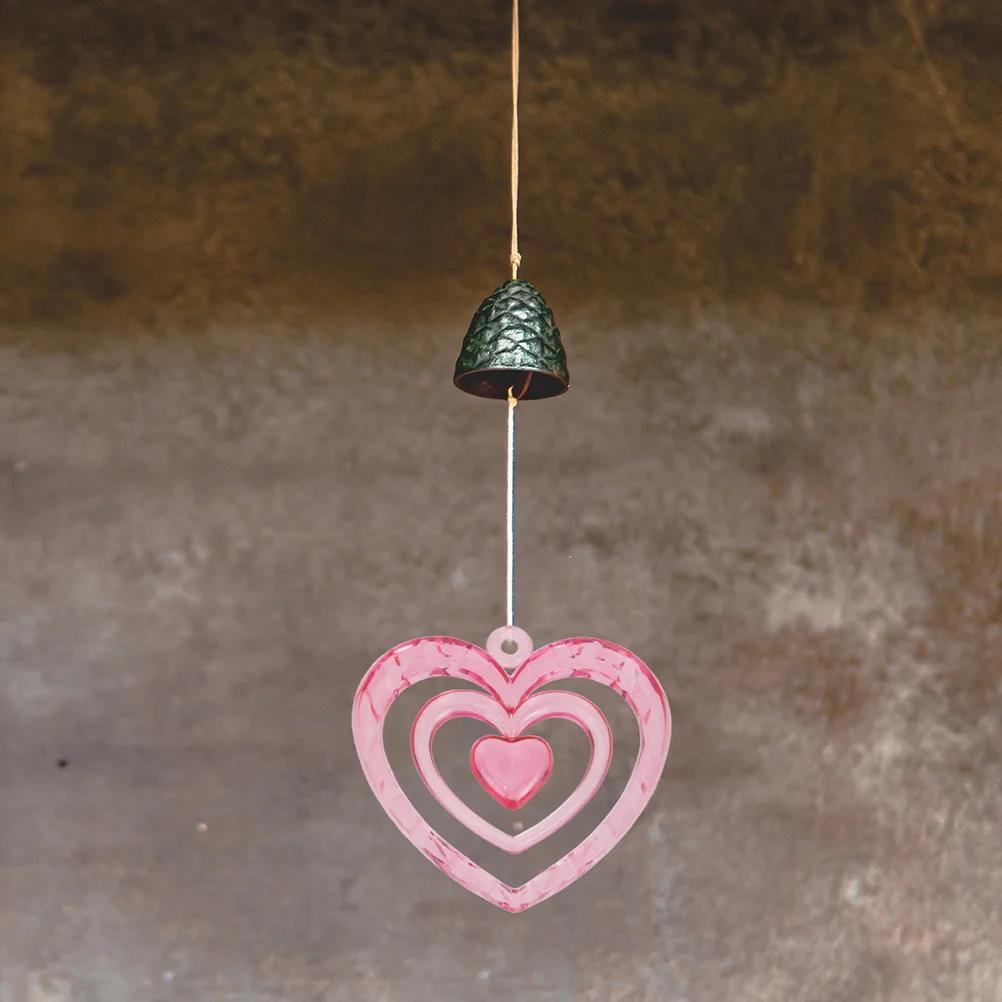 

10Pcs Heart Shaped Wind Chime Charms Durable DIY Jewelry Making Supplies Heart Charms Wind Chime Pendants for Crafts