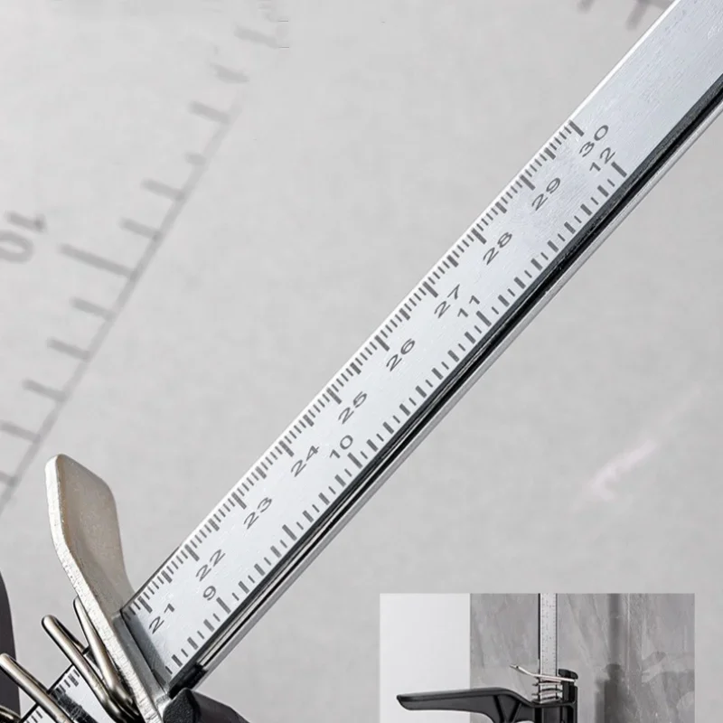 رفع بلاط الخزانة وضبط مثبت الارتفاع، رافعة موفرة للعمالة، أداة رفع يدوية سميكة بعمود واحد من الفولاذ المقاوم للصدأ #6