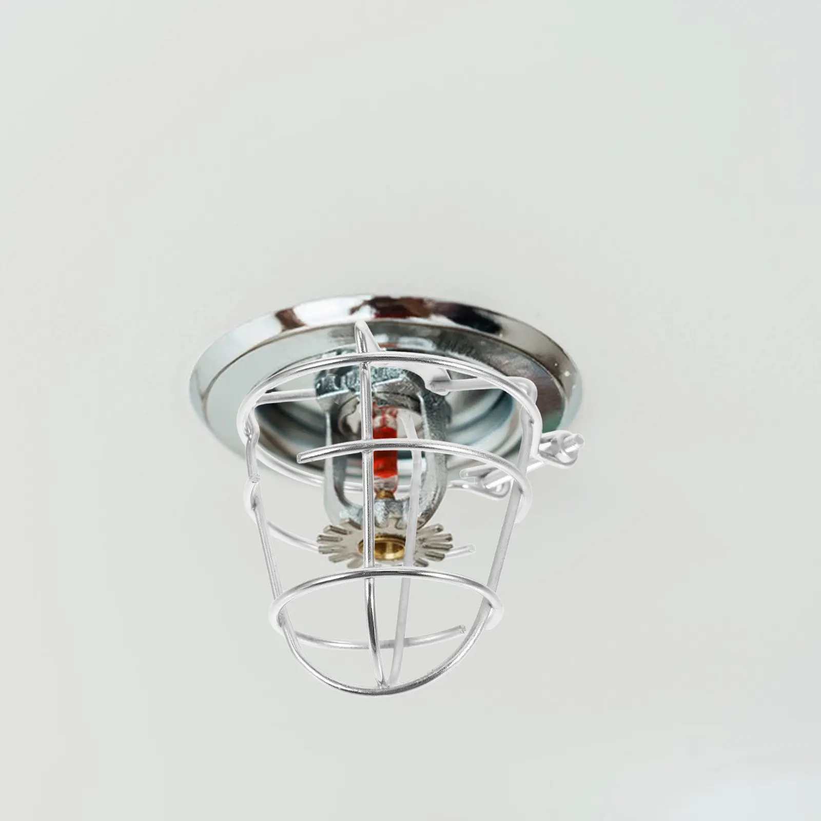 Fire Sprinkler Head Cage Protector Cover Silver Mount Ceiling Drywall Mounted Sprinkler Head Guard Fire Prevention