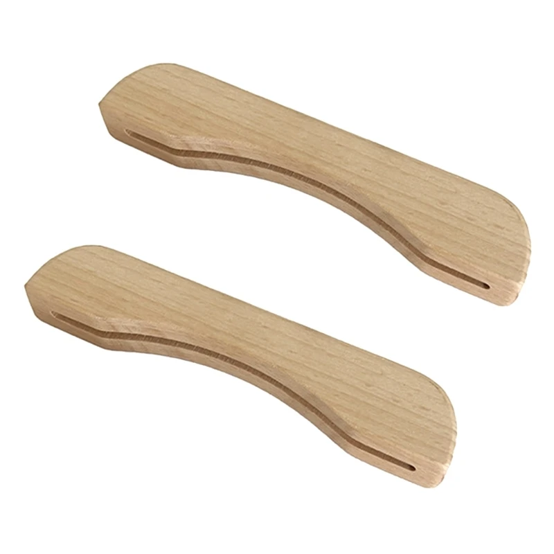 

Wooden Barbecue Pan Handle Anti Scald Heat Resistant Insulated Grip Replacement Pot Handle Grips for Sauce Grill Pan