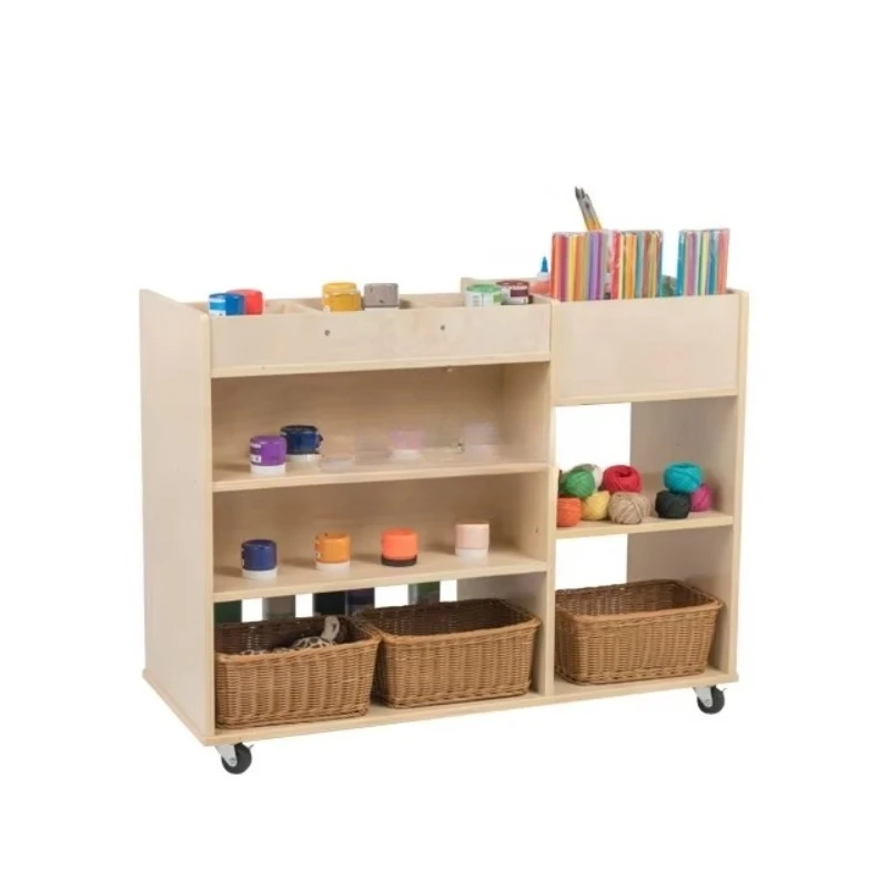 Wooden easel art set for preschool classes in modern schools (for children)