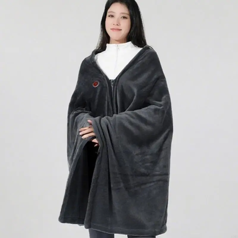 Rechargeable Heating Blanket 45 55℃ Control 9 Heat Distribution Zones Comfortable Wearable JOMD