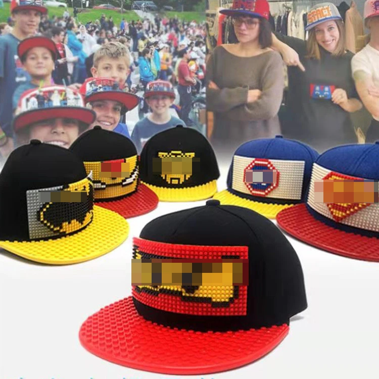DIY-Steine und Blöcke für Kappen zur Herstellung einzigartiger Pixel mit Hut krempe und Pixel, die zu Hysteresen-Baseball mützen passen – Detail 2
