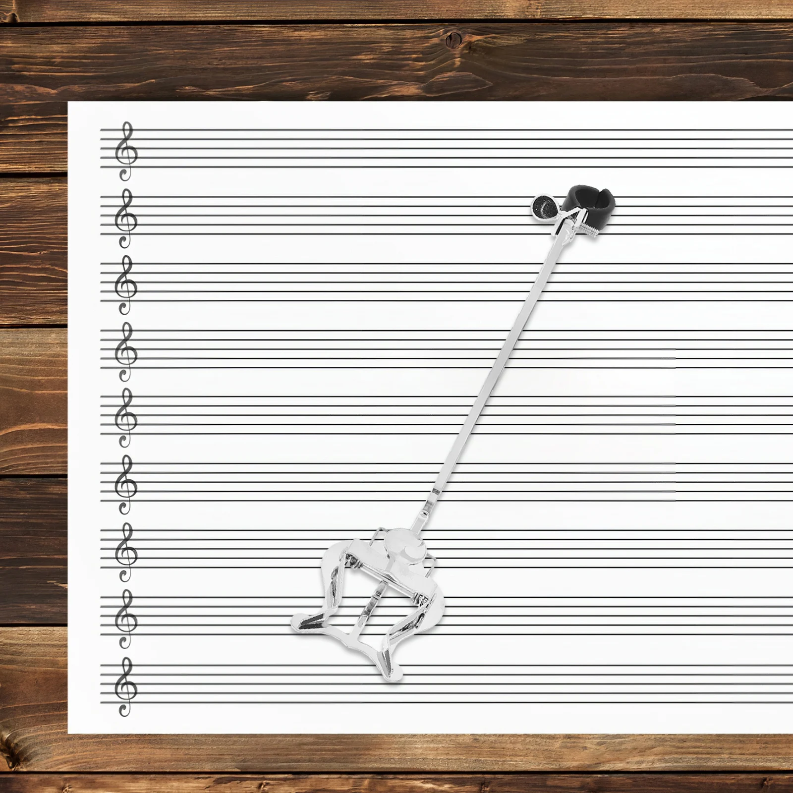 

Metal Book Clip Holder Sheet Music Piano Scores Lightweight Durable Stainless Steel Portable French Horn Music Sheet Pages