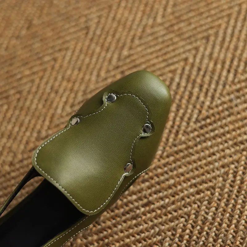 ORCHA LISA 2026 صنادل نسائية بتصميم جديد بمقدمة مربعة وكعب غريب سهل الارتداء مقاس كبير 41 43 موضة ناعمة للمكتب للسيدات على الطراز اليومي #3