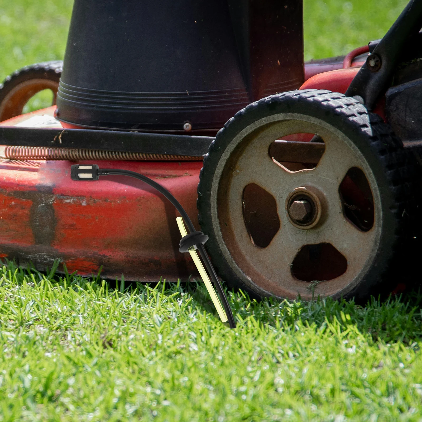 

5 Pcs Lawn Mower Oil Pipe Set Flexible Line Hose Petrol Gas Tank Small Engine Accessories Durability Resistance
