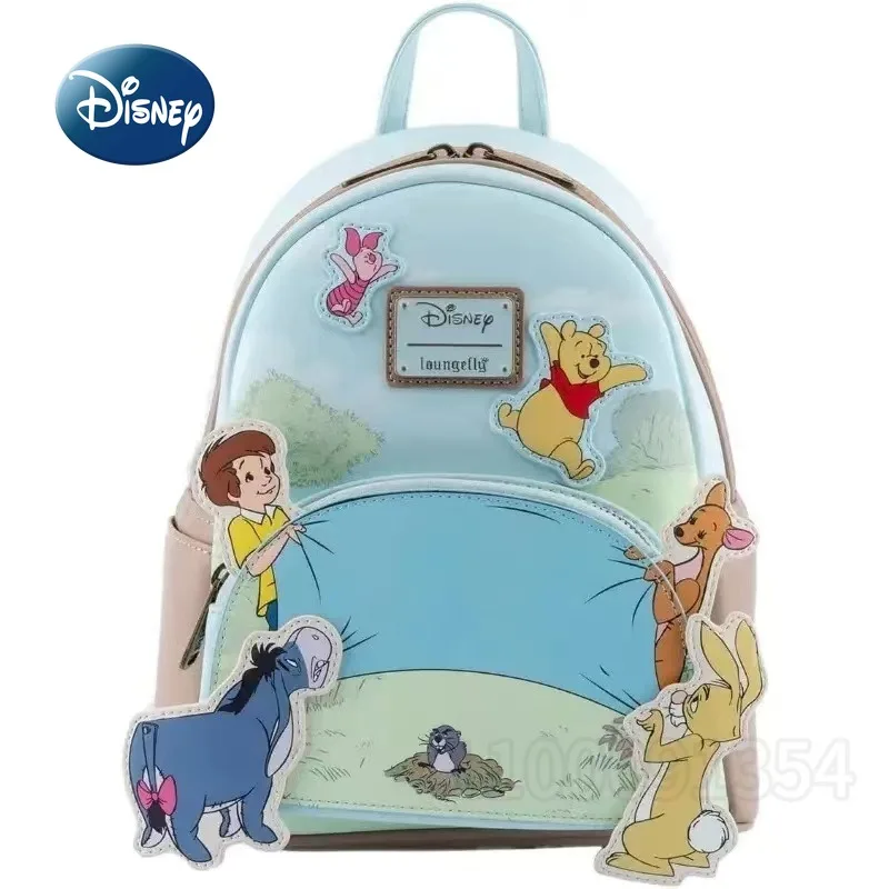 

Disney Winnie The Pooh New Loungefly Backpack Luxury Brand Original Mini Women's Backpack Cartoon Fashion Children's Backpack