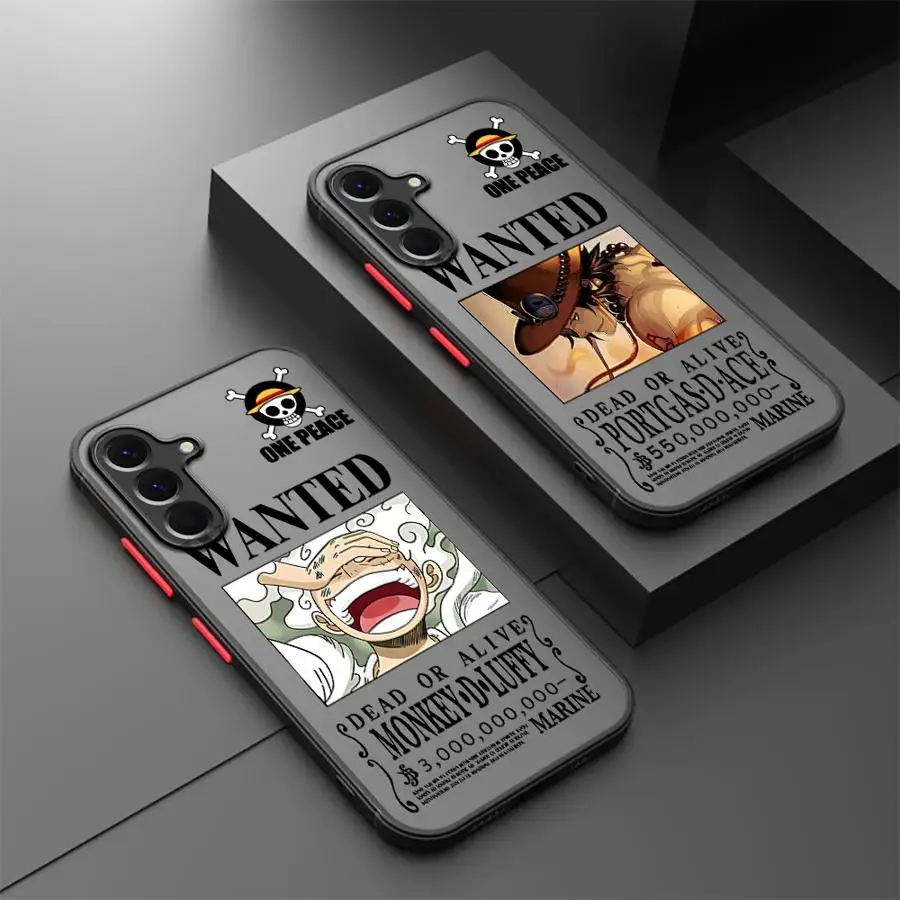 عودة غطاء الهاتف حقيبة لهاتف سامسونج غالاكسي A25 A26 A73 A54 A52 A56 A35 A33 A24 A36 A53 A34 A21s أنيمي O-One قطعة لوفي