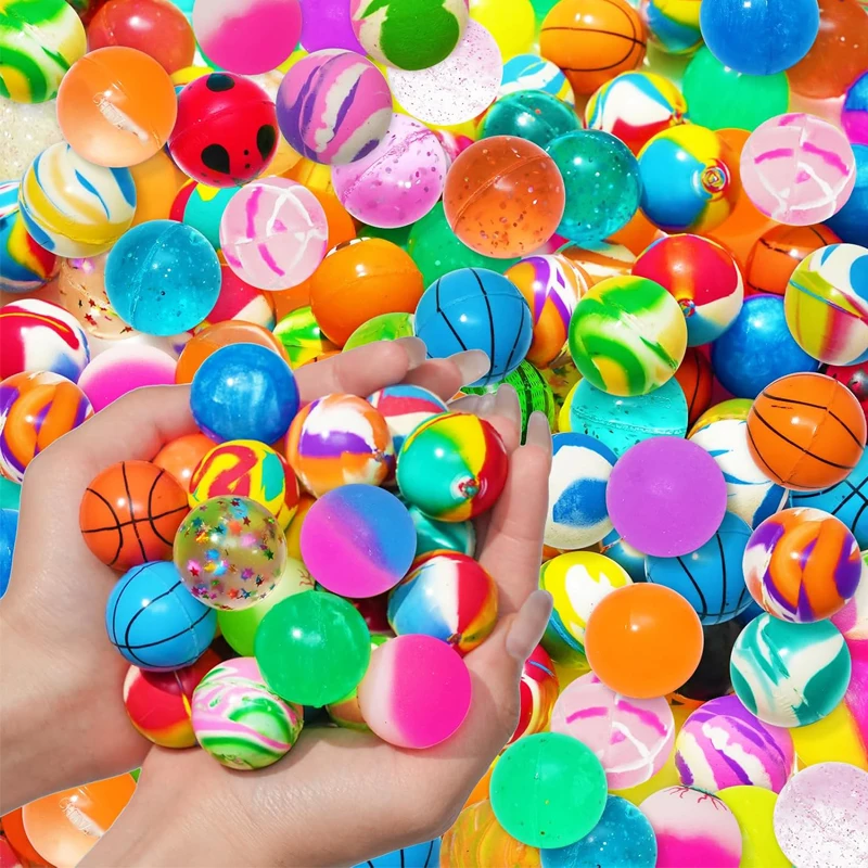 10 pçs bolas saltitantes de borracha para crianças adolescentes meninos meninas balle rebondissante 32mm 27mm favores de festa presentes de aniversário recompensas em sala de aula