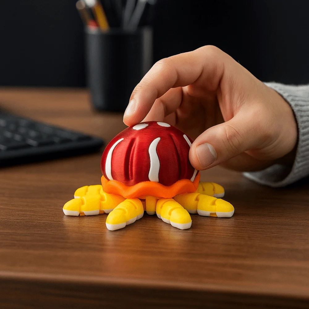 

Моделирование подвижной орнамент в виде медузы, пластиковый многошарнирный 3D-принтер, коллекция медуз, новинка, многосоставное животное