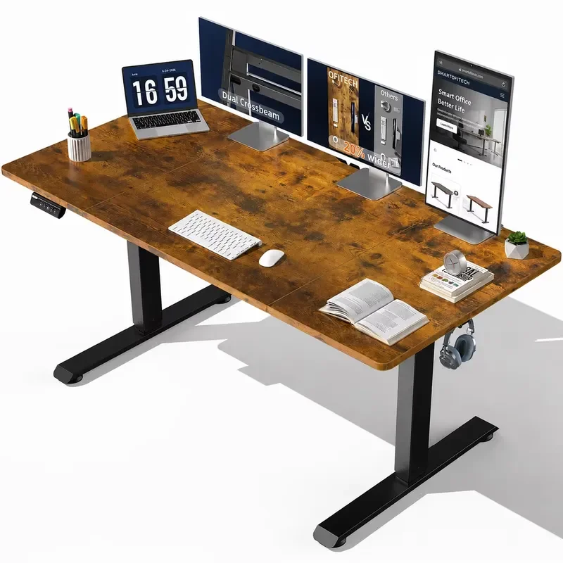 Writing Electric Computer Table Height Adjustable Gaming Study Desk 47