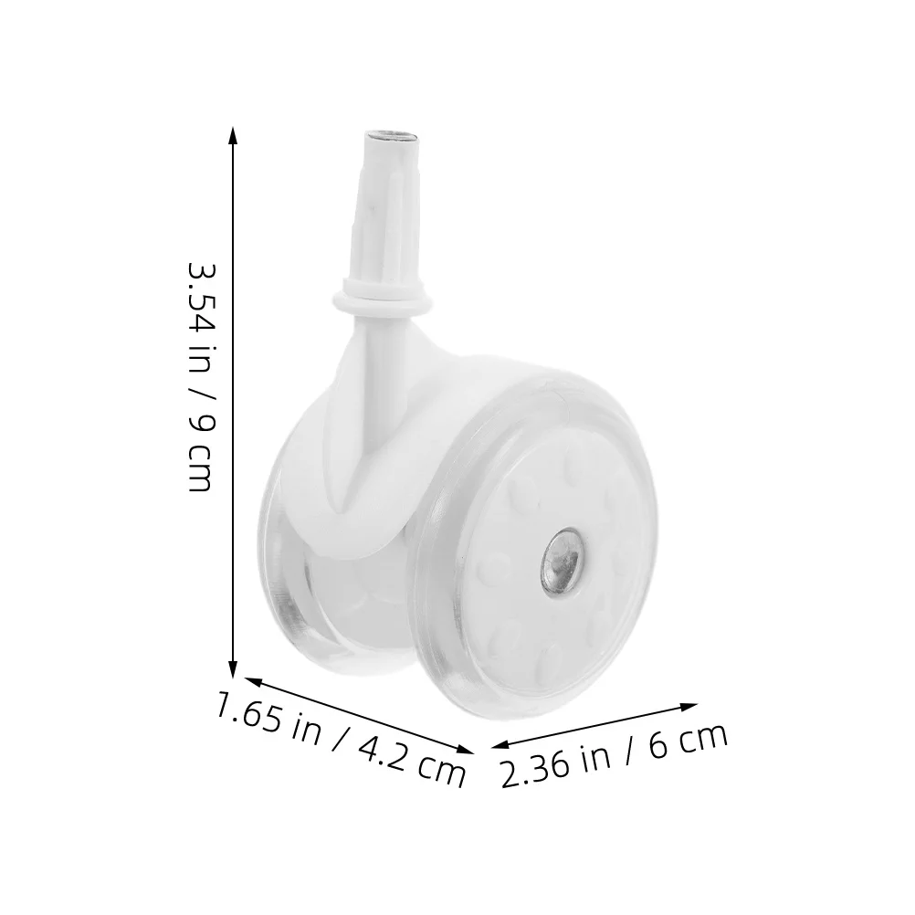 2 pezzi di ricambio per girello universale per girello, rotelle in gomma plastica, accessori di ricambio durevoli per camminatore per una mobilità fluida