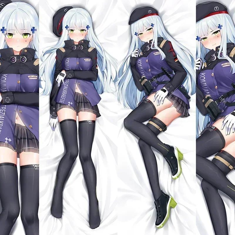 The New NEW Anime Girls Frontline HK416 Cosplay Dakimakura 2WAY Hugging Body Pillow Case Japanese Otaku Pillow Cushion Cover HOT