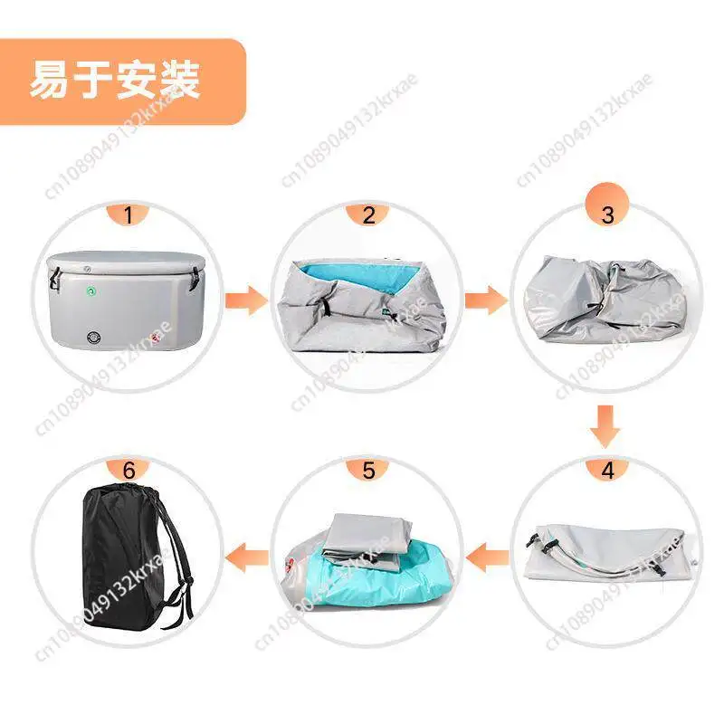 Outdoor Ice bath Cold Plunge Pvc Ice Bath Tub Custom Spa Pod Recovery portable Inflatable bath tub