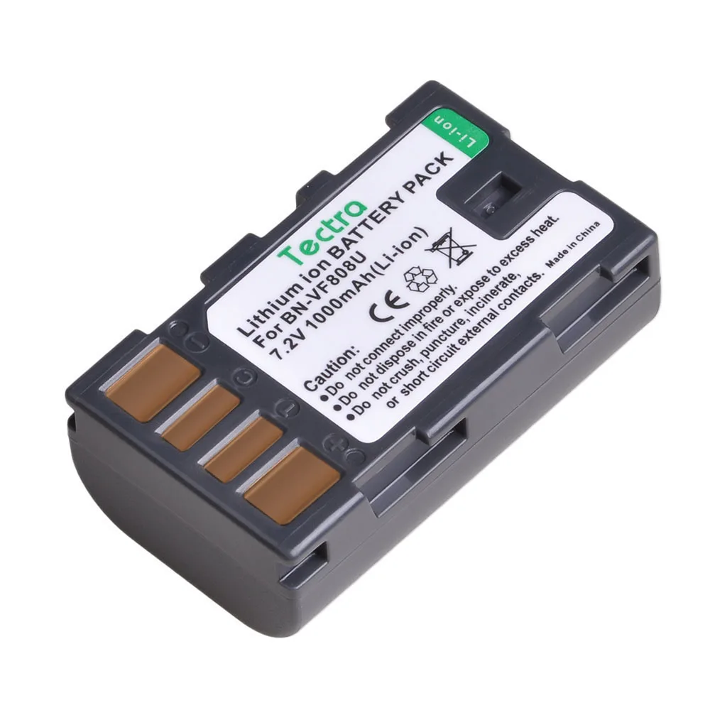 BN-VF808 BN-VF808U BNVF808 Batteria e caricatore USB LED per JVC GZ-HD7 GZ-MG575 GZ-MG555 GR-D750 GR-D760 GR-D740 GZ-MG255