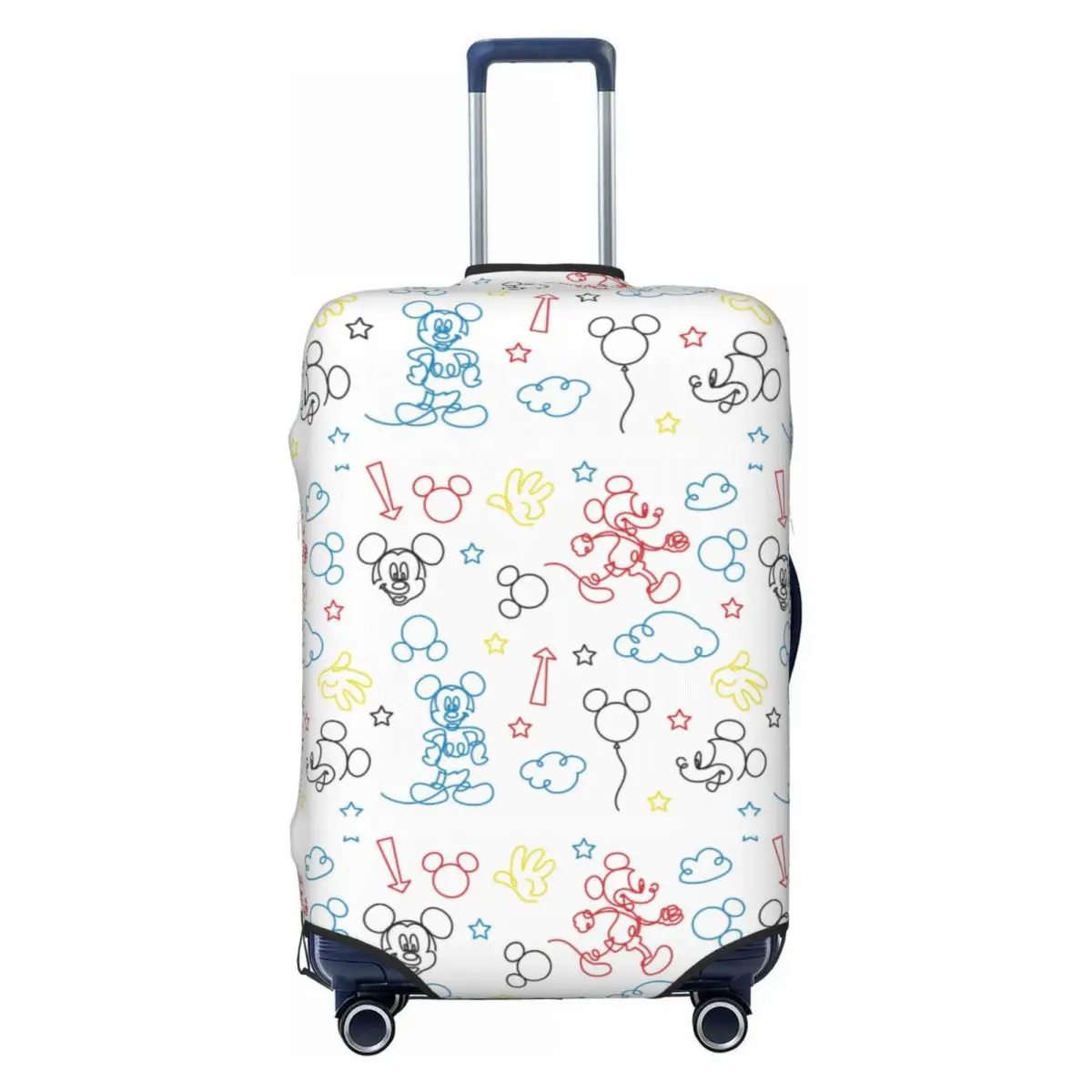 

Custom Mickey Mouse Anime Cartoon Luggage Cover Protector Fashion Travel Suitcase Covers for 18-32 Inch
