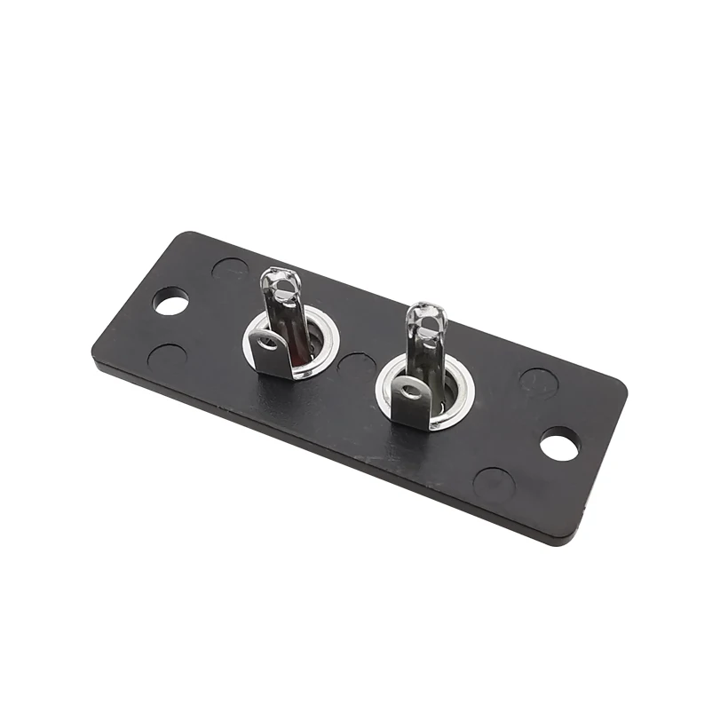 1/2/5Pcs 2 Way RCA Female Jack Terminal Wall Panel Plate Input Phono Chassis Socket Mount AV Audio Adapter