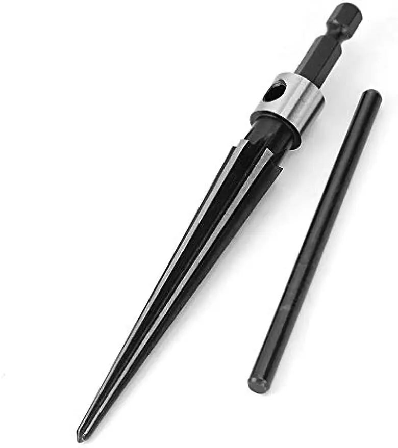 T Handle Tapered Tool Drill Bit Bridge Pin Hole Hand Held Reamer 6 Flute Chamfer Reaming Woodworker Cutting Tool Core 5-16mm