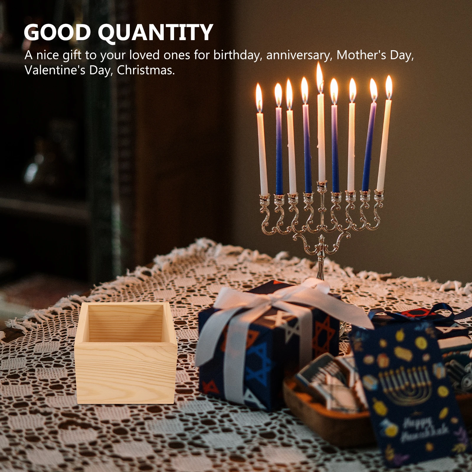 

4pcs Wooden Storage Boxes Drawer Jewelry Organizers Gift Packing Boxes For Earrings Necklaces Bracelets Wedding Decorative