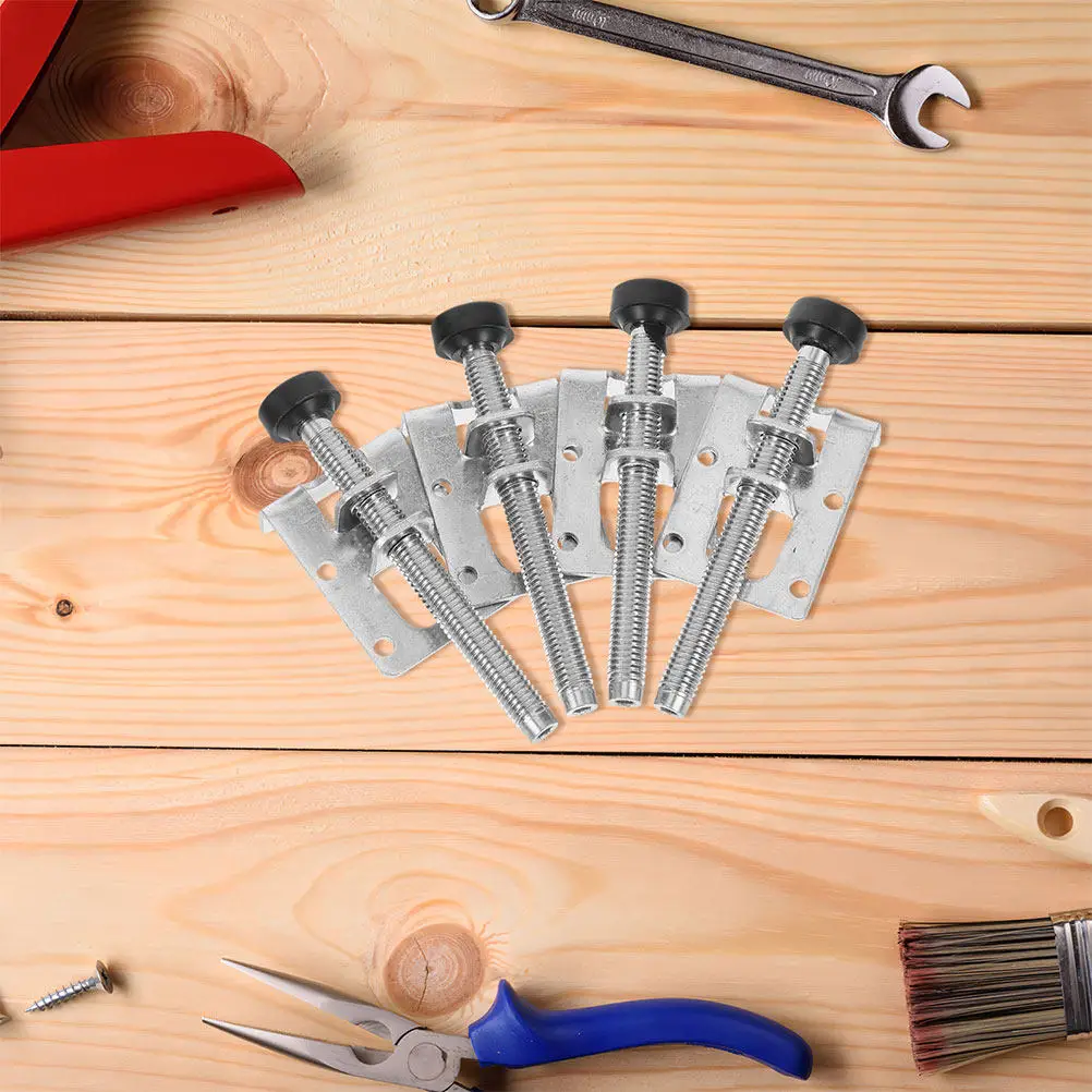 

4 шт. регулируемые металлические опоры для мебели, ножки-стабилизаторы для шкафов, нескользящие стабилизаторы для столов на неровных полах, для кухни и столовой