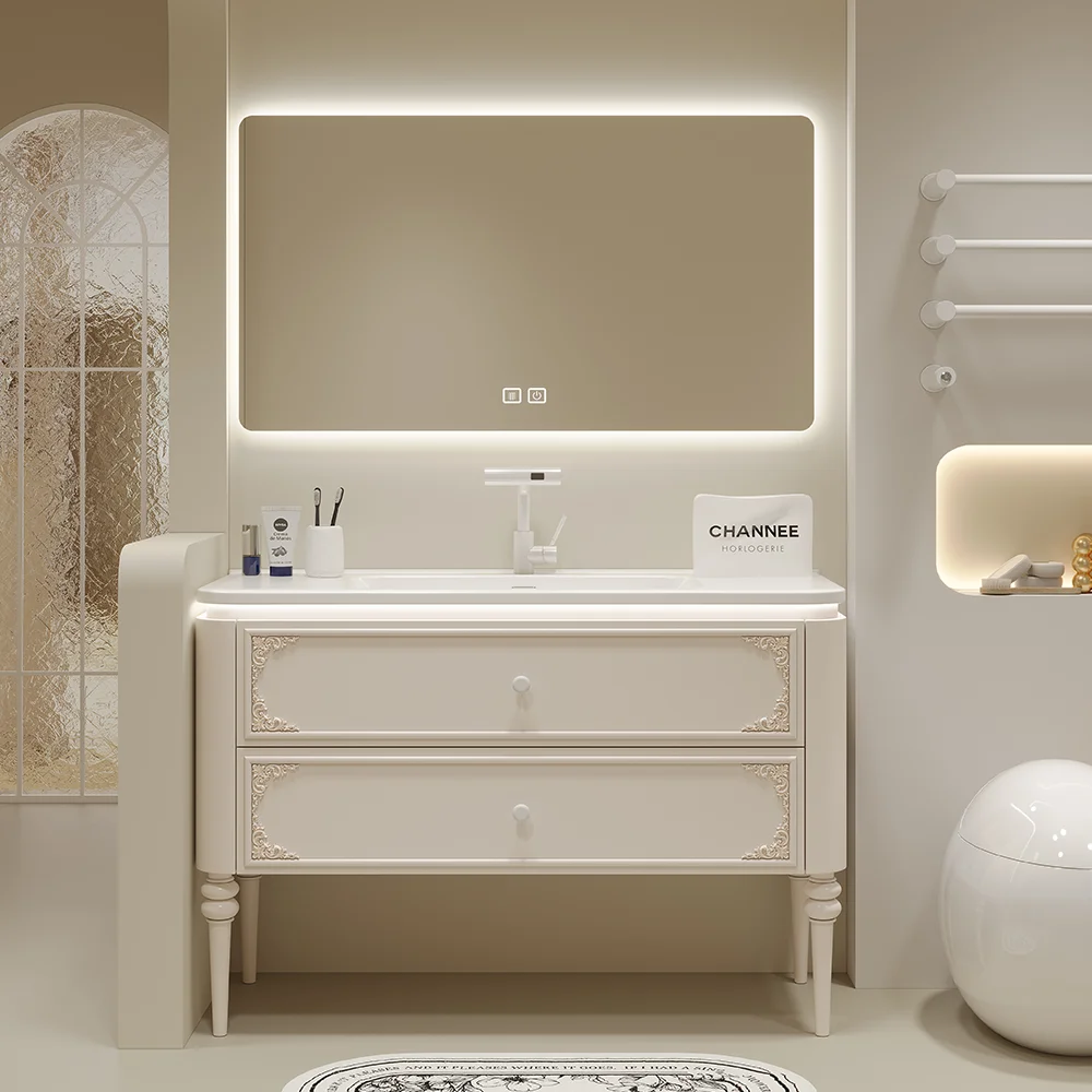 

2025 Modern Bathroom Vanity Elegant High End Bathroom Vanity Vanity Cabinet Slim Bathroom Storage Cabinet