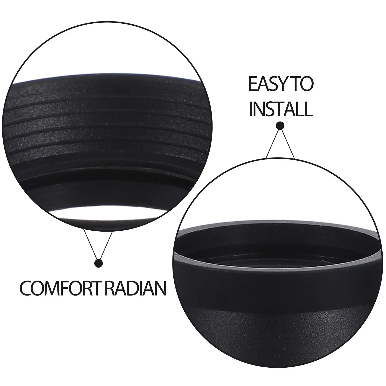 2Pcs Rubber Eyepiece Guards Premium Soft Elastic Microscope Accessories Eyepiece Protective Cup for Labs Fieldwork Binoculars