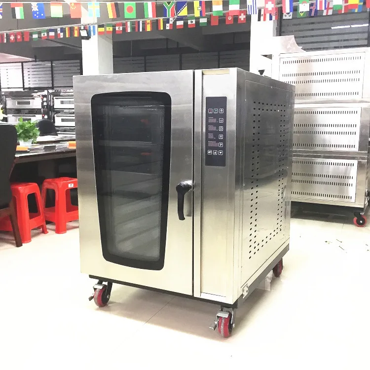 Oven Roti Prancis Baru yang Dikustomisasi dengan Semprotan Uap dan Siklus Udara Panas untuk Pabrik Roti