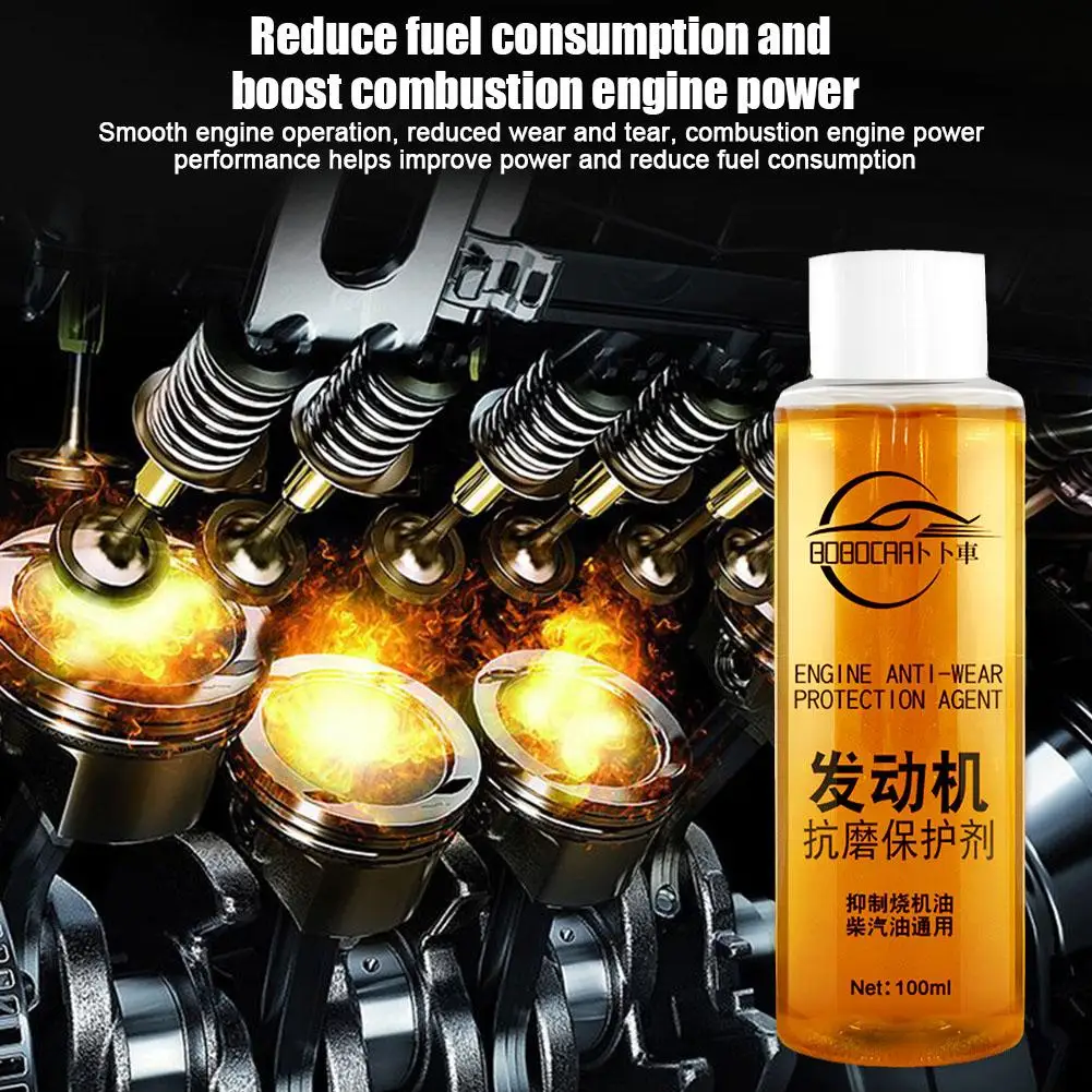 1/2pcs Engine Anti-Wear Protective Agent Noise Reduction Jitter Engine Cylinder Repair Agent Additive Oil Liquid Additive Suppy
