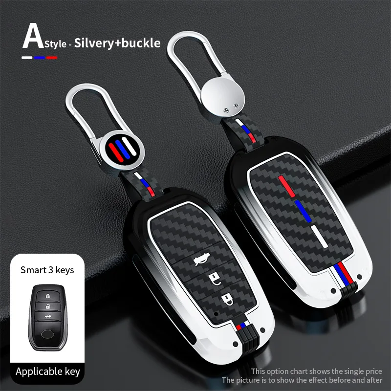 

Zinc Alloy for TOYOTA Sienna RAV4 VENZA Mirai Hybrid Vehicles Alphard Remote 2 3 4 5 6 Buttons Car Key Case Cover Fob