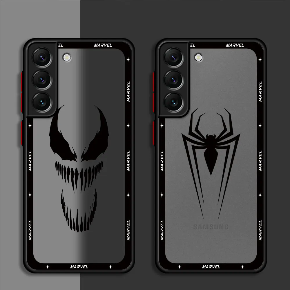 Marvel Spiderman Ironman Case for Samsung Galaxy S23 Ultra S21 S9 S24 Ultra S22 Plus S20 FE S10 Lite S20 Luxury Cover Silicone 