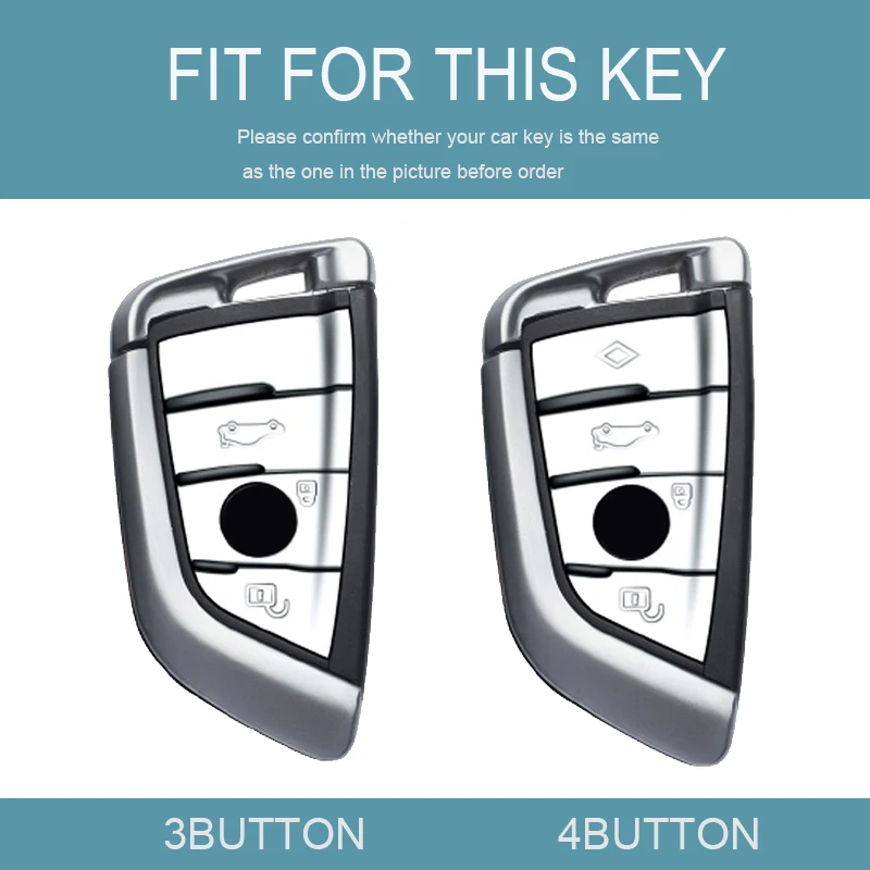 3/4 Buttons Auto Car TPU Key Case Cover Protector Shell for BMW G20 G30 G11 F15 F16 G01 G02 F48 X1 X3 X5 X6 X7 1 3 5 6 7 Series
