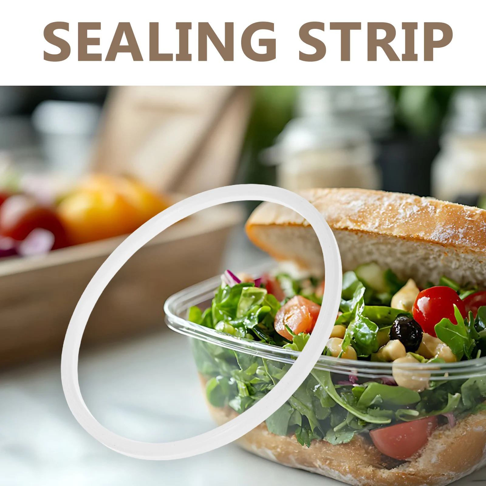 

4Sets Insulated Lunch Box Accessories Replacement Silicone Sealing Rings Enhanced Leakproof Performance for Meal Prep Containers