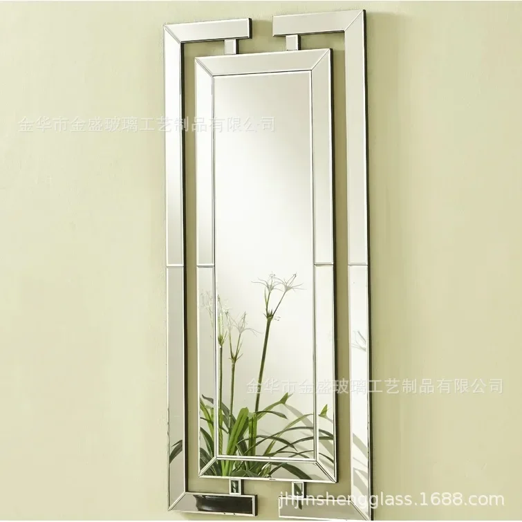 Mirror furniture Modern silver hanging mirror, wall decorative mirror