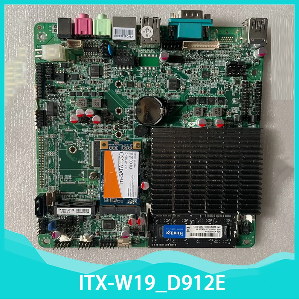 ITX-W19_D912E VER:1.1 Cash register industrial control computer motherboard J1900