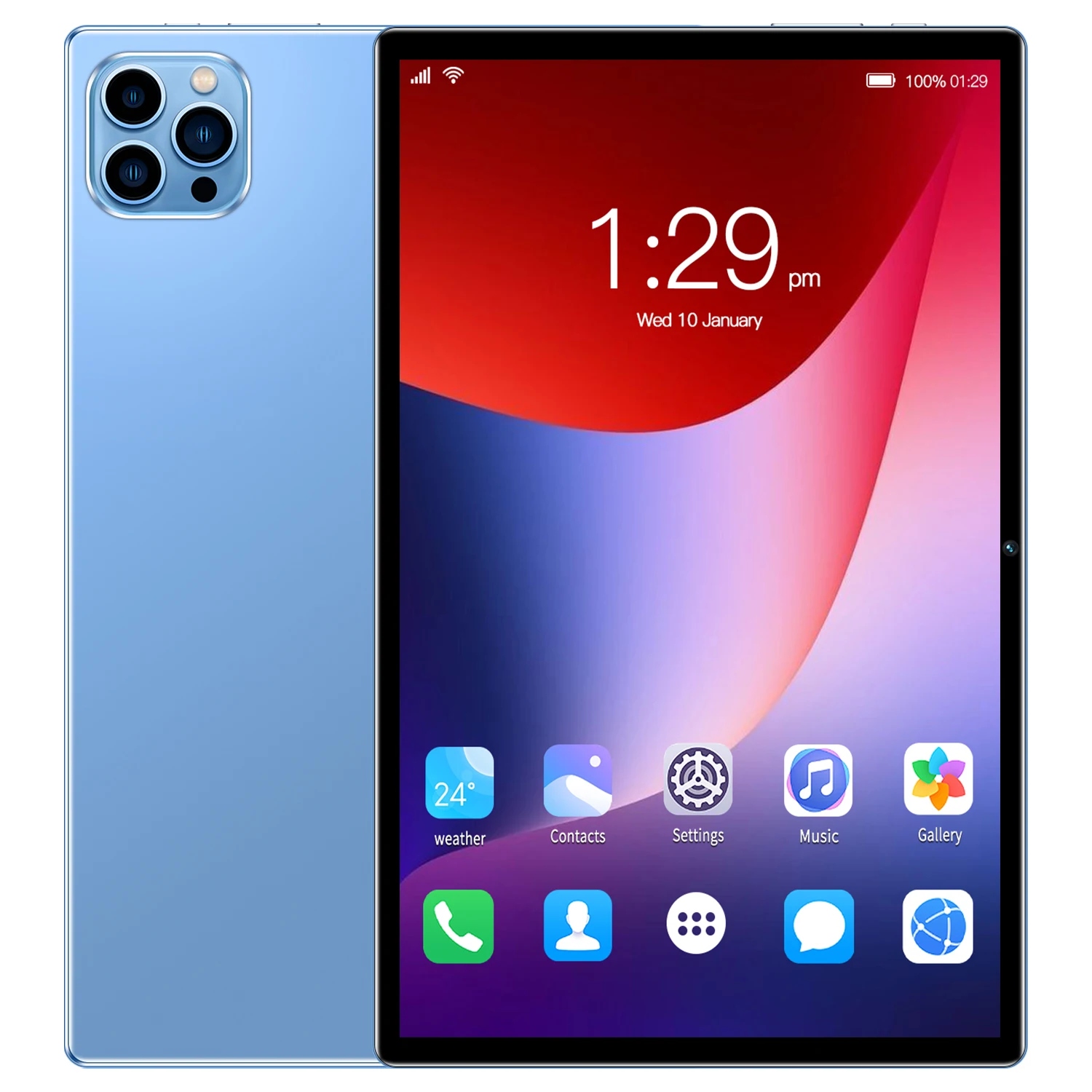

New 10.1 Inch P37 Tablets Octa Core 3G Phone Call Dual SIM Dual Cameras 4+64GB Android 11 Google Play WiFi Global Version