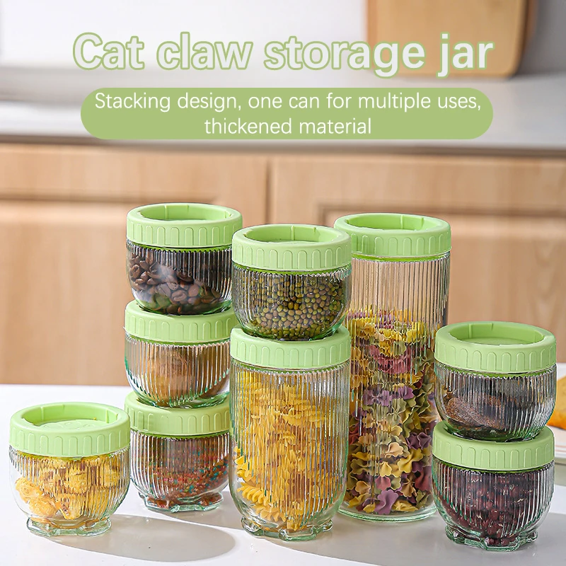 1/3/6Pcs Sealed Cans Food Storage Jar Spice Teas Beans Candy Preservation Bottle Tool Kitchen Tool Value Container Set