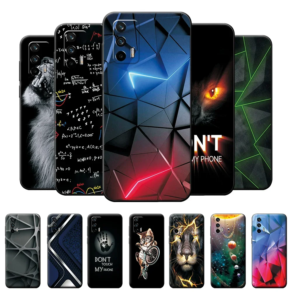 Case For Realme GT 5G Case RMX2202 Soft Silicone Back Cover For OPPO Realme GT 5G 6.43 inch Cartoon TPU Phone Bumper Bags Etui