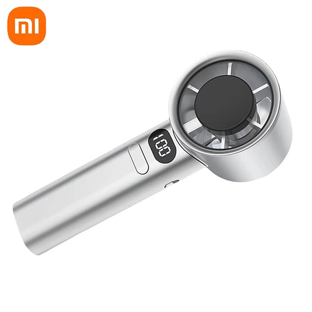 مروحة Xiaomi المحمولة 120 سرعة الرياح ​ ​ مروحة صغيرة محمولة بدون أوراق USB شحن مروحة شحن كهربائية
