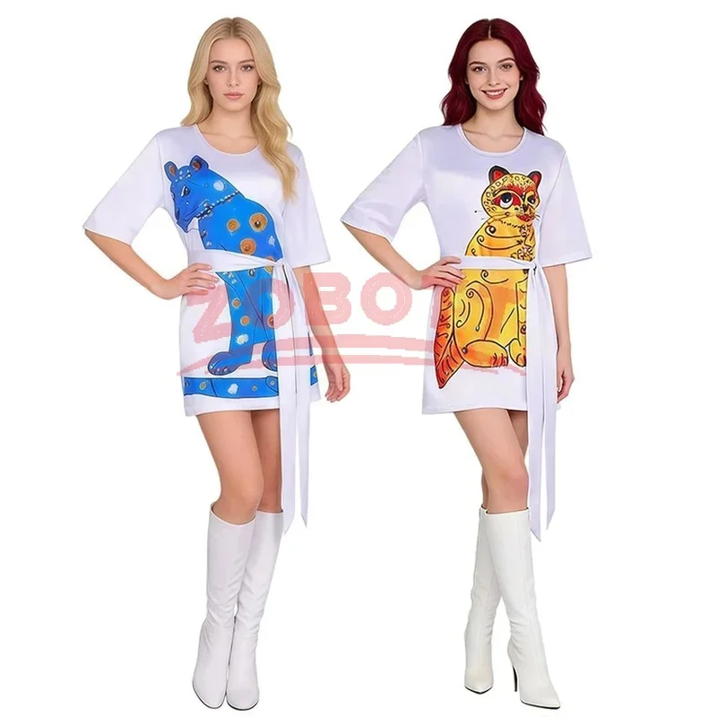 blue cat abba dress outfit-AliExpress Light Blue V-neck Spaghetti-straps hand wash is recommended Ladies Style:Dress J