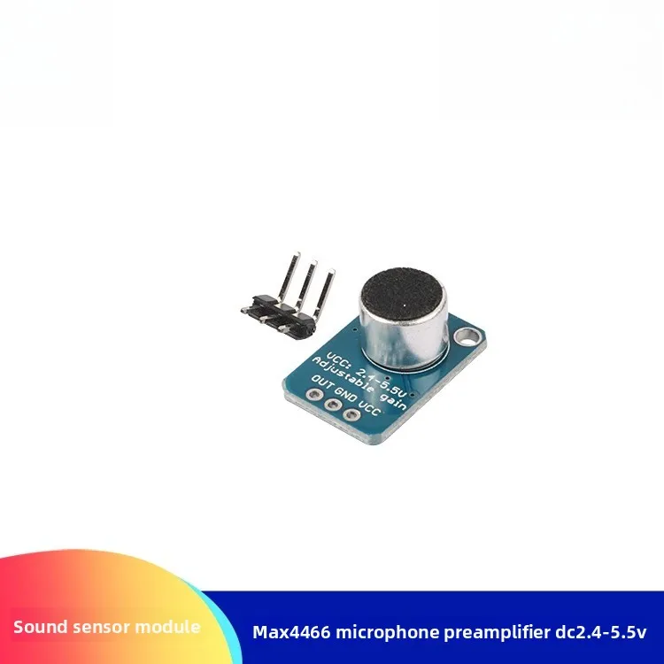 Amplificateur audio MICROPHONE MAX4466, module de gain réglable pour expériences électroniques/projets sonores
