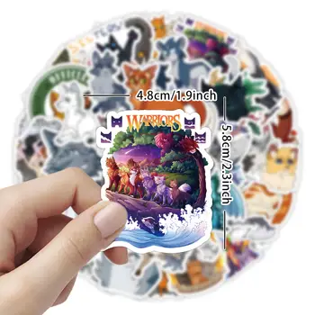 10/50/100PCA 戰士貓防水卡通貼紙 DIY裝飾筆記型手機吉他行李箱水杯塗鴉玩具 10 最佳銷售 戰士貓 - №3