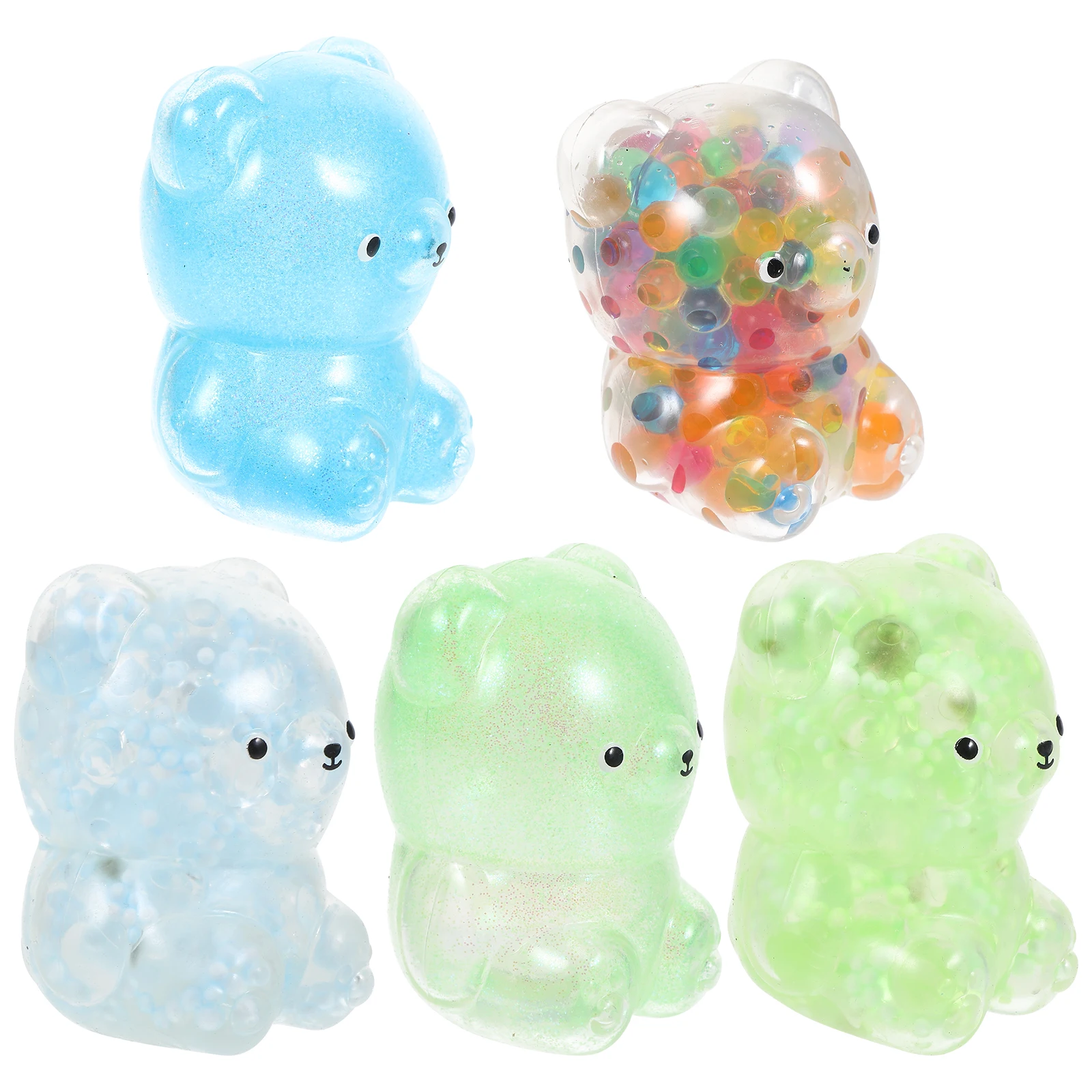 

5 Pcs Toy Cartoon Shaped Decompression Compact Squeeze Lovely Anxiety Vent Class Pinch Portable Adorable Pressure