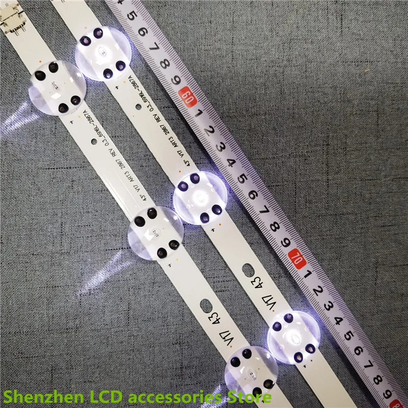LED Strip For  43" TV 6916L-2867A 6916L-2867F 6916L-2867B 43UV340H E74739 43 V17 ART3 2867 REV0.3 1 100%NEW