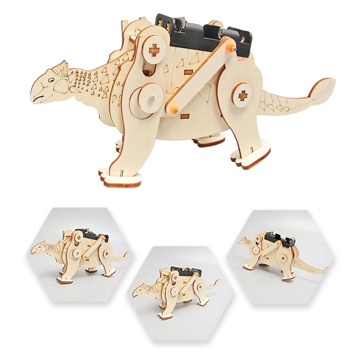 IINBD-DIY Ankylosaure dinosaure faisant invention fait à la main